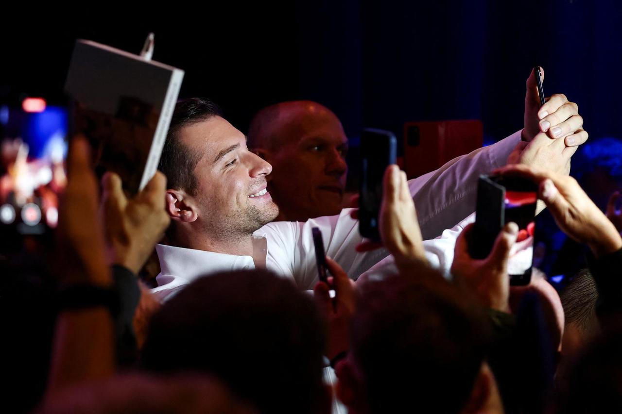 French far-right RN party rally in Bordeaux