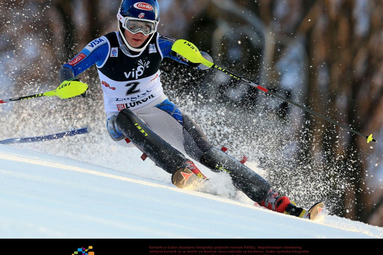 '04.01.2013., Sljeme, Zagreb - Utrka najboljih slalomasica na devetom izdanju Snjezne kraljice. Mikaela Shiffrin.  Photo: Jurica Galoic/PIXSELL'