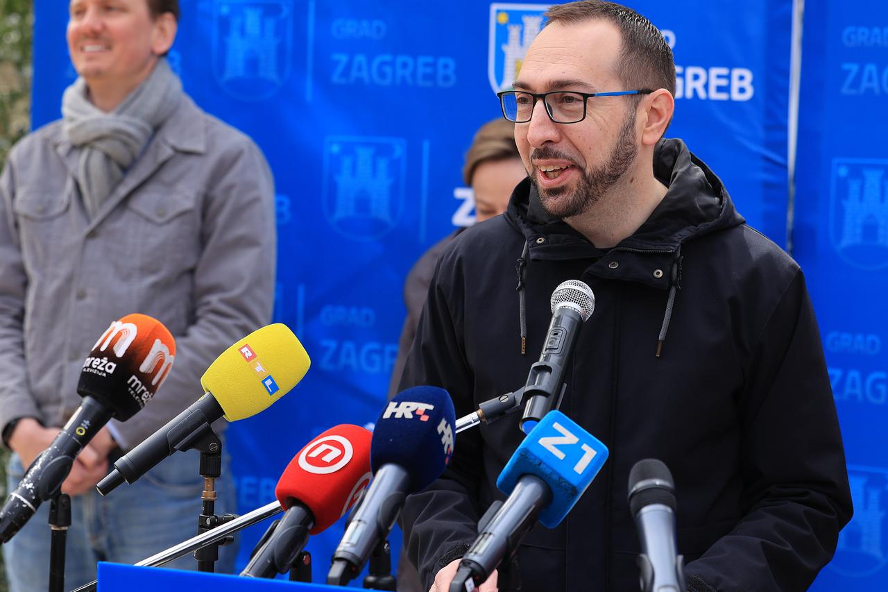 Nakon otvorenja rudnika, gradonačelnik Tomašević i zamjenici Dolenec i Korlaet održali su redovnu konferenciju za medije