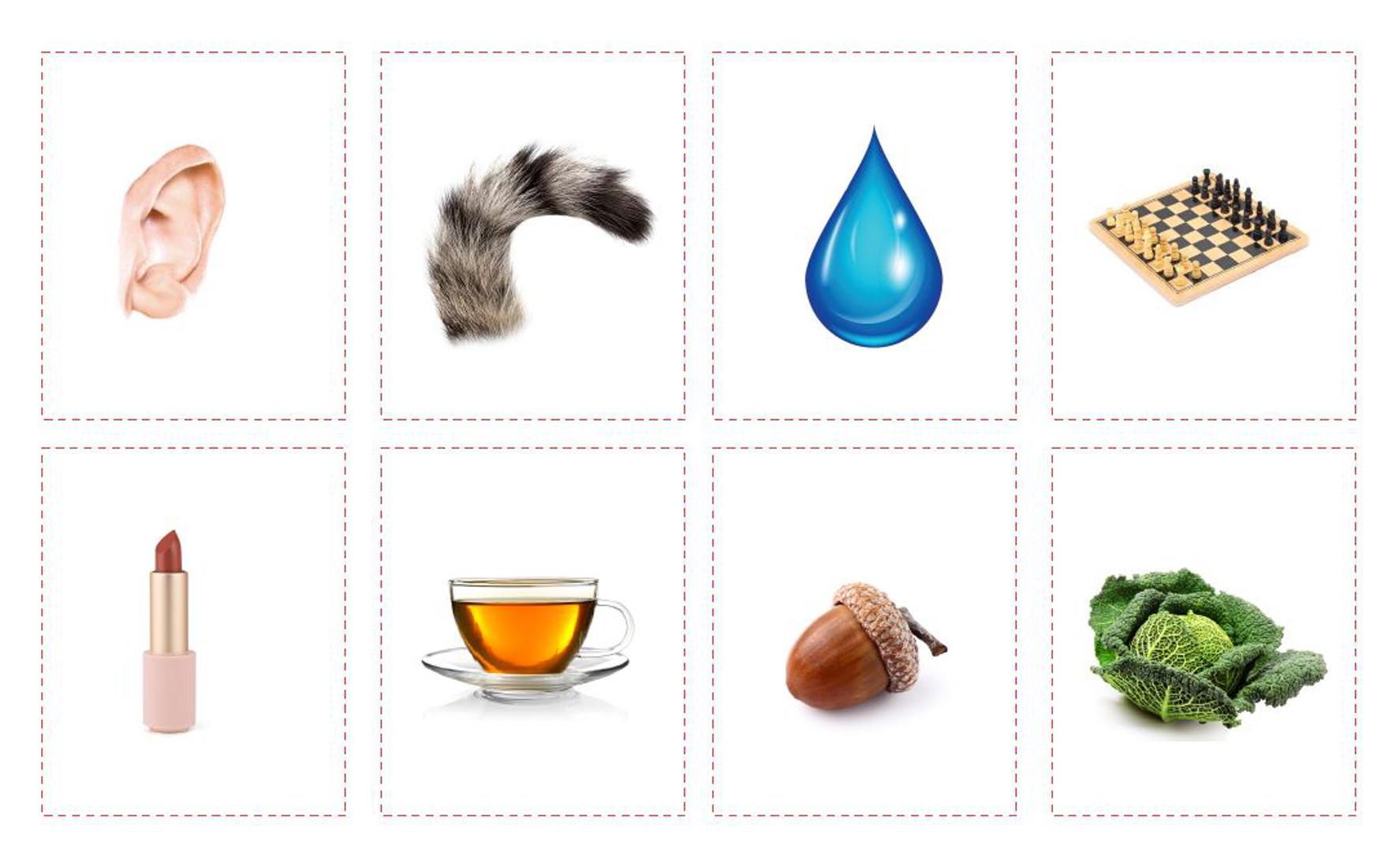 Primjeri sličica koje se nalaze u listiću Memory – tri glasa na BaDaBum platformi koji možete preuzeti na BaDaBum platformi (badabum.hr)