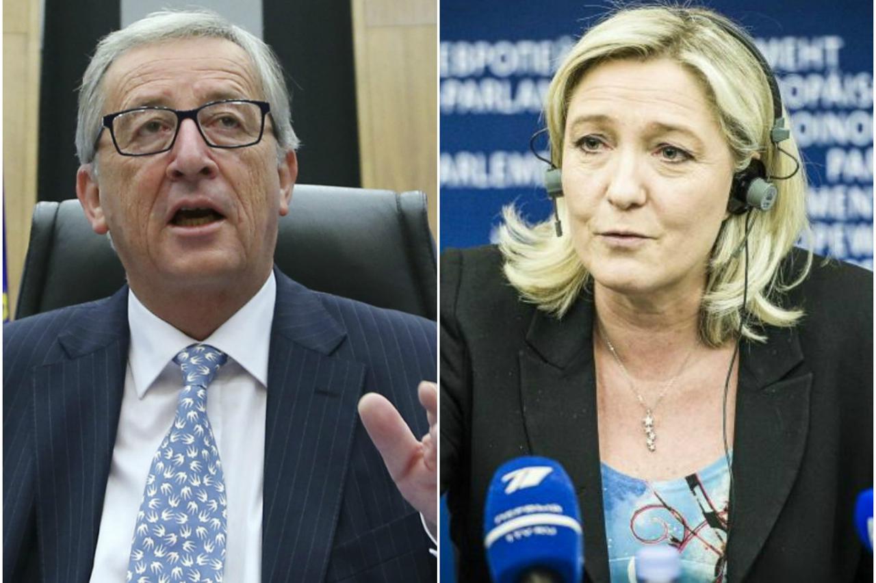 juncker, le pen