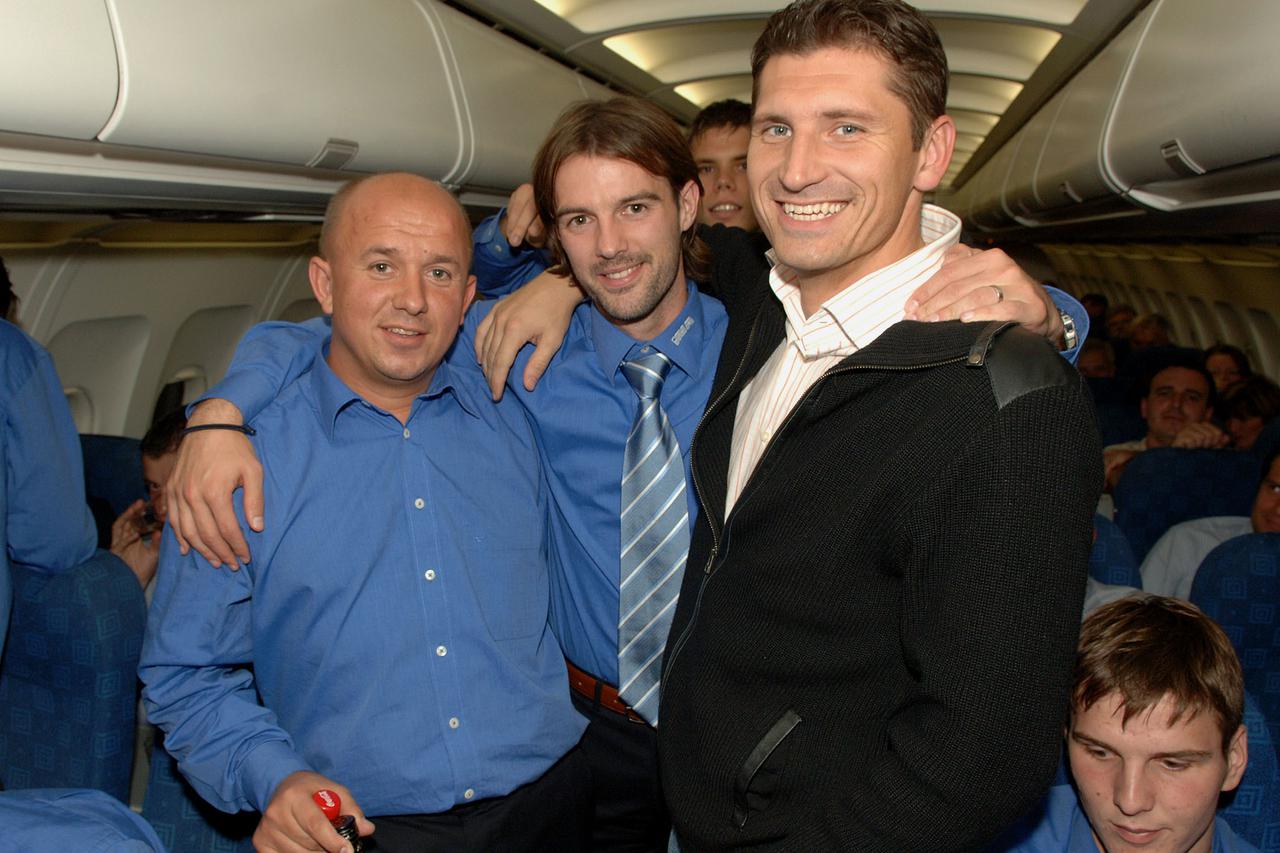 04.10.2007., Amsterdam, Netherlands - Dinamo je pobijedio Ajax na stadionu Arena Amsterdam. Livio Cvrk, Mihael Mikic i Silvio Maric.  Photo: Marko Lukunic/Vecernji list