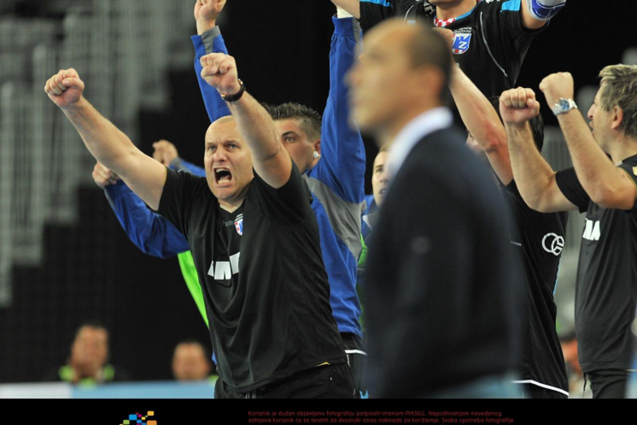 '16.10.2010., Arena Zagreb, Zagreb - Rukomet, Liga prvaka, Croatia Osiguranje Zagreb - Renovalia Ciudad Real. Nenad Kljajic.  Photo: Antonio Bronic/PIXSELL'