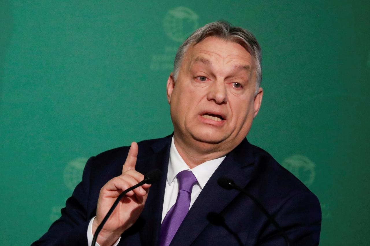 FILE PHOTO: Hungarian Prime Minister Viktor Orban takes part in an annual business conference in Budapest
