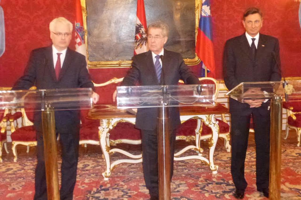 Ivo Josipović, Heinz Fischer,Borut Pahor