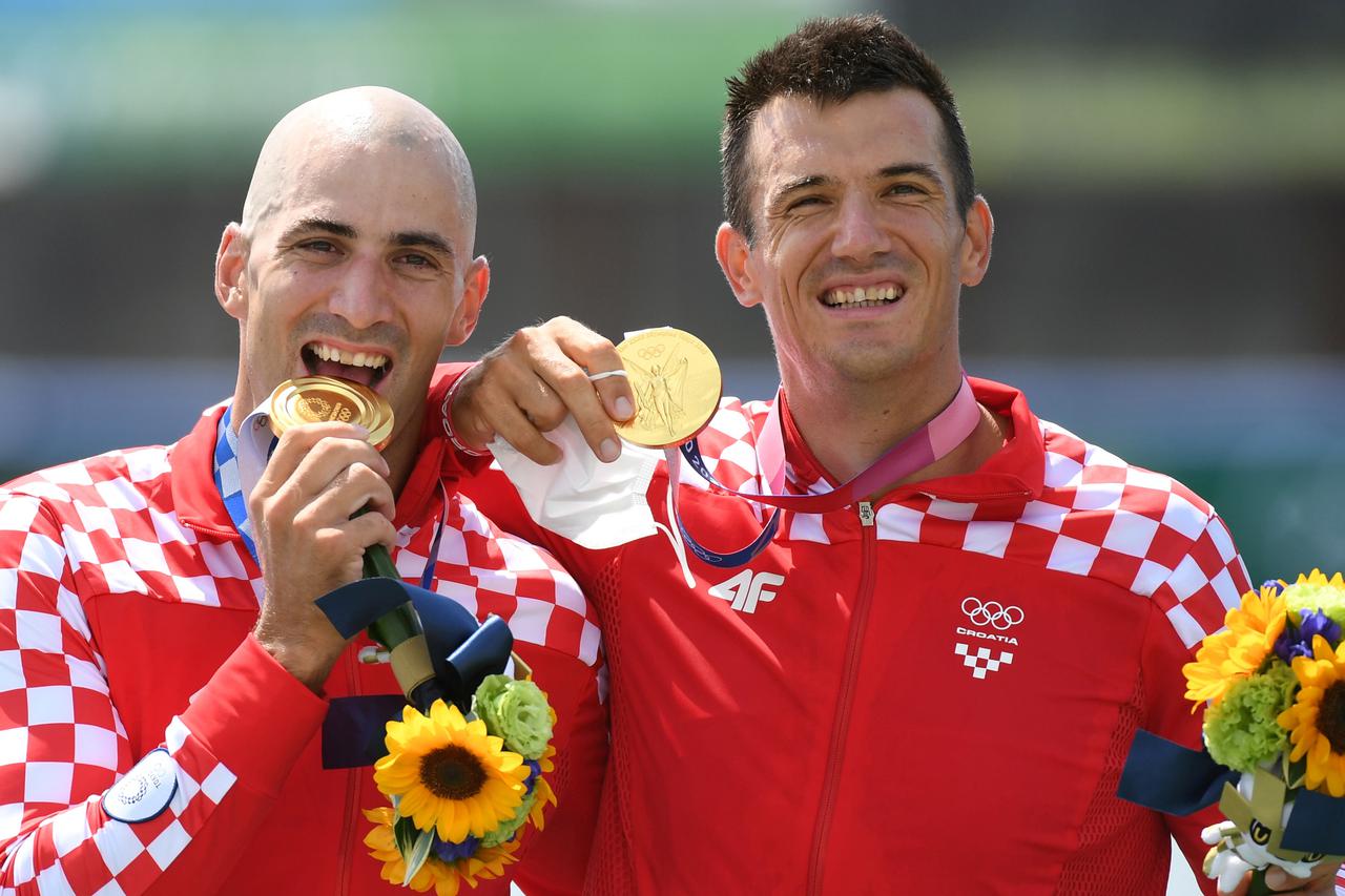 Rowing - Men's Pair - Medal Ceremony