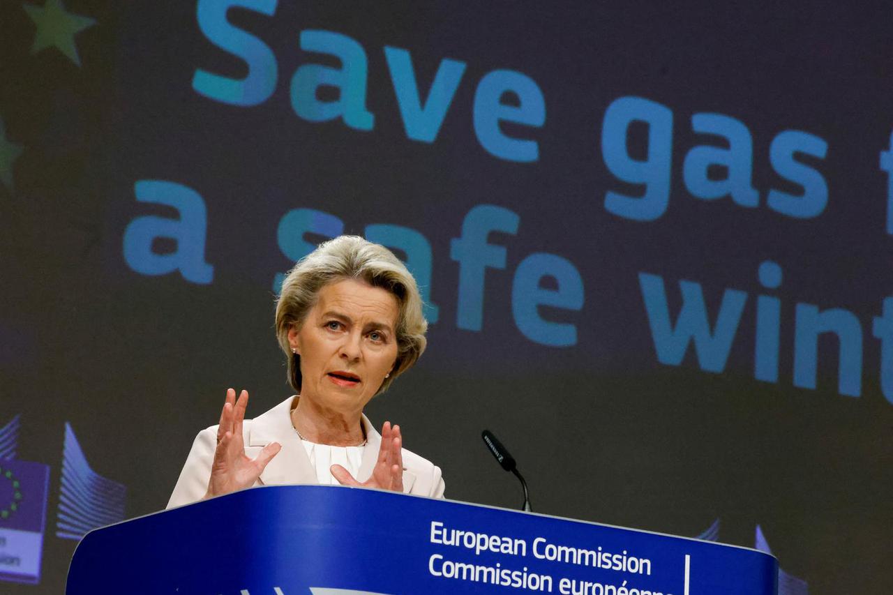European Commission hold a news conference in Brussels