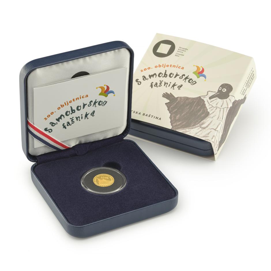 Zlatnik „200. obljetnica Samoborskog fašnika“ 1/8 unce