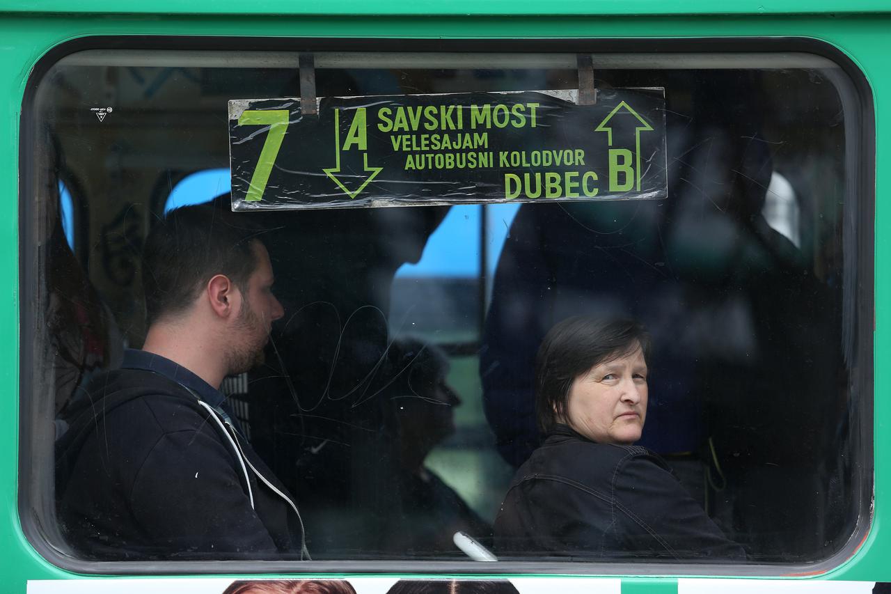 04.04.2017., Zagreb - Tramvaj broj 7, na liniji Dubec - Savski most. Photo: Anto Magzan/PIXSELL