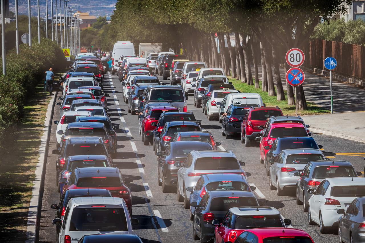 Gužve na ulicama Splita povodom biciklističke utrke CRO Race
