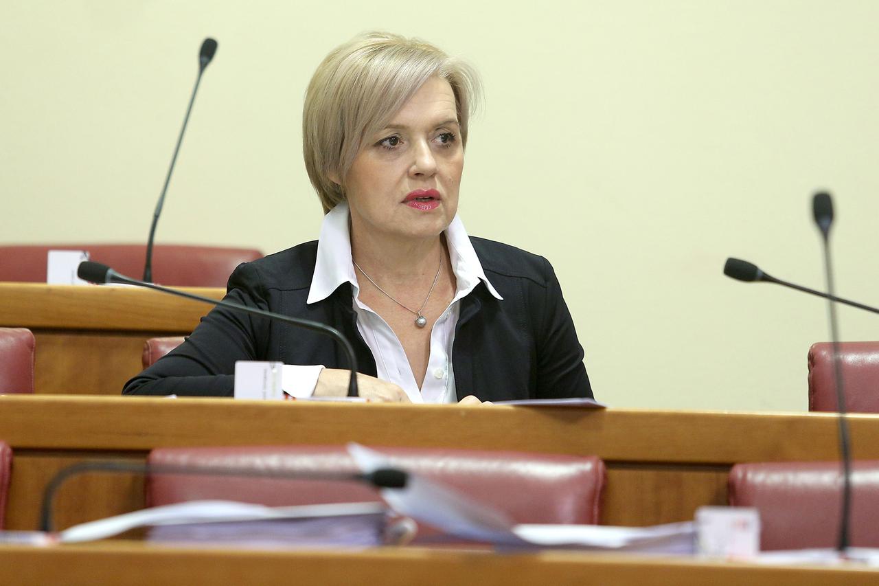 18.09.2014., Zagreb - Raspravom o Izvjescu o radu Povjerenstva za odlucivanje o sukobu interesa za 2013. godinu nastavljena je 14 sjednica Sabora RH. Photo: Patrik Macek/PIXSELL