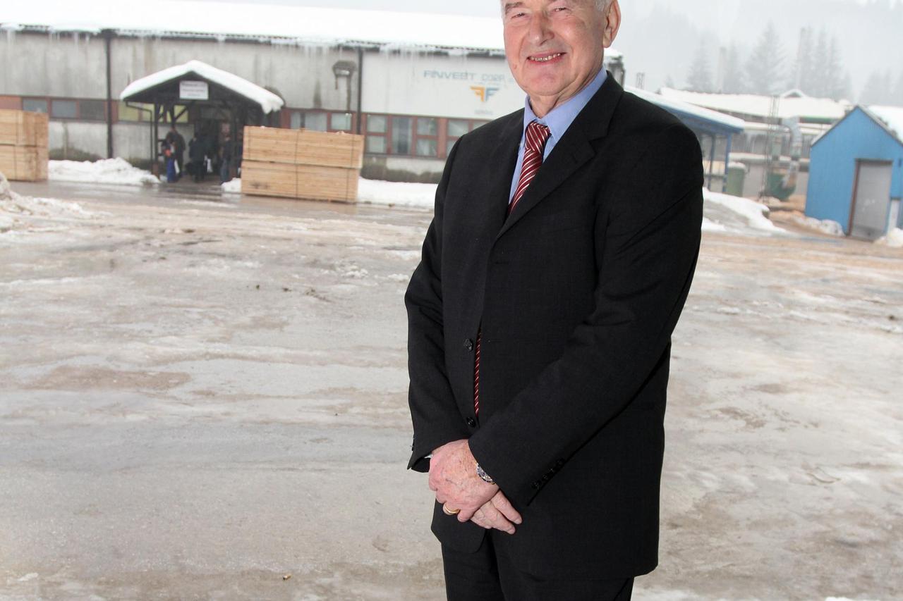 14.12.2012. Cabar - Marijan Filipovic u jednom od pogona Finvesta, u uredu i na proslavi sa radnicima tvrtke i umirovljenicima.  P