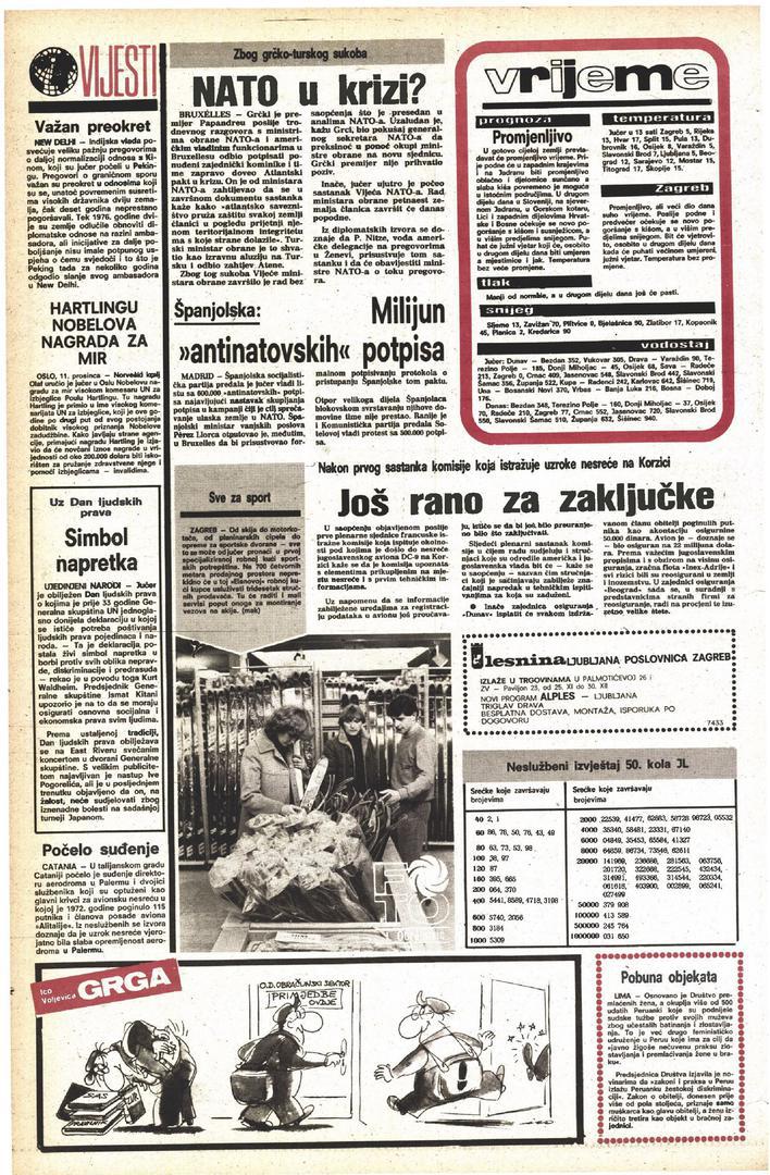 Ta neprecizna komunikacija, puna nesporazuma, kulminirala je kada je, u 7 sati i 52 minute, kapetan javio da počinje sa skretanjem ulijevo, no kontrolor ga je pogrešno shvatio. Misleći da je zrakoplov iz Ljubljane u tom trenutku iznad mora te da se iz tog pravca približava aerodromu, potvrdio je slijetanje, ne znajući da se avion nalazi iznad planinskih vrhova. Nakon što je posada u kokpitu dobila upozorenje o prebrzom približavanju tlu, točno u 7 sati, 53 minute i 17 sekundi, kapetan je rekao kopilotu da pojača snagu motora - 'power' je bila i posljednja riječ koju je, kobnog jutra, zabilježila crna kutija leta JP 1308.