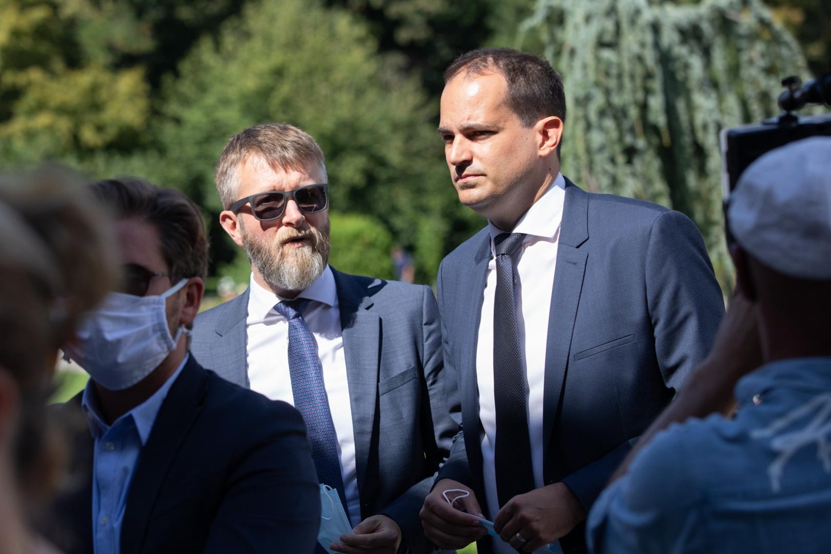 19.08.2020., Zagreb - Posljednji ispracaj nekadasnjeg saborskog zastupnika i sveucilisnog proferora Josipa Kregara na zagrebackom Krematoriju. Ivan Malenica.
Photo: Davor Puklavec/PIXSELL