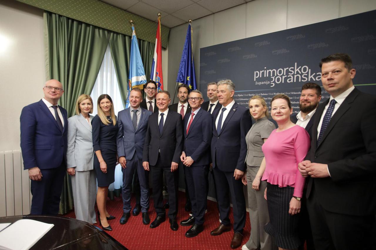 Rijeka: Predsjednik Sabora Gordan Jandroković u posjetu županiji.