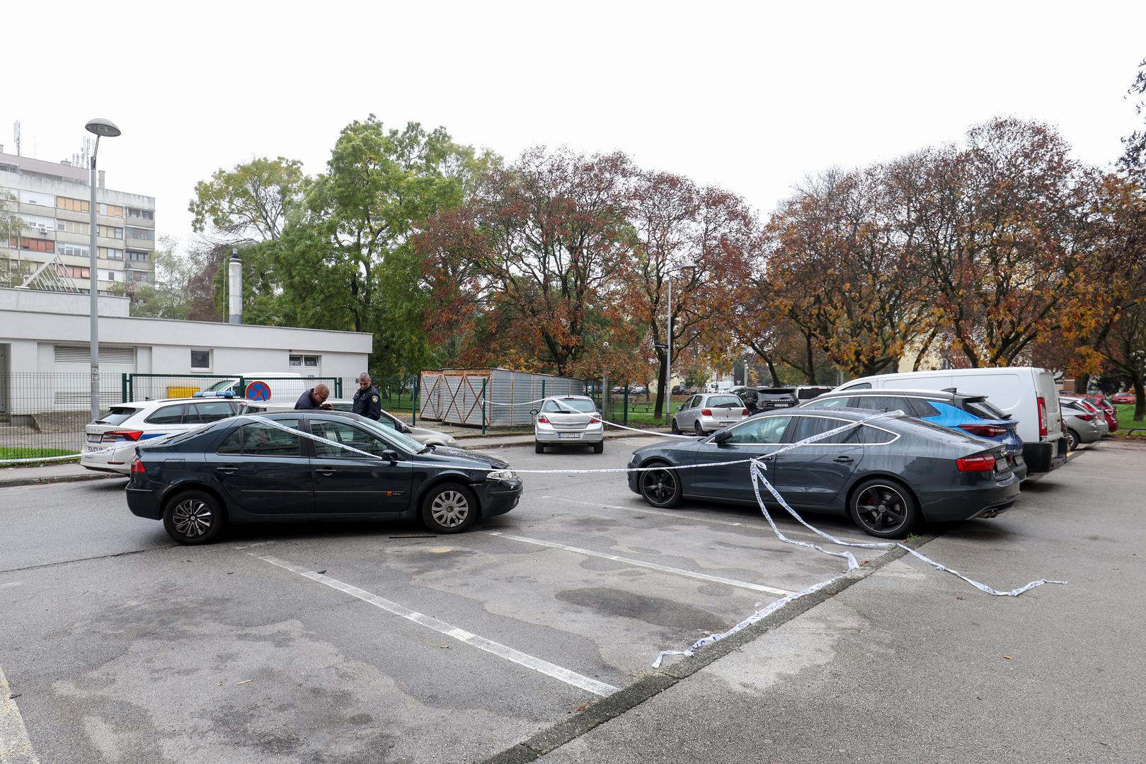 29.10.2022., Zagreb - Starijeg muskarca u subotu oko 4 sata ujutro napala su dvojica muskaraca u Ulici Marijane Radev u zagrebackom naselju Precko. Njega su opljackali, a potom mu i palicom razbili automobil. Photo: Igor Kralj/PIXSELL