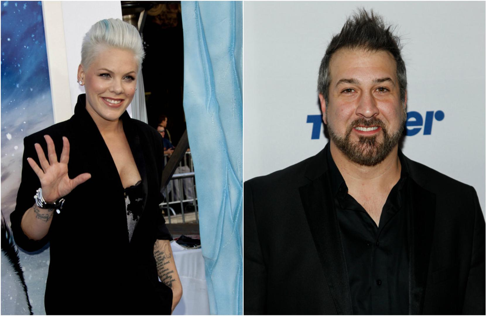 Pink je u intervju koji je 2013. dala za Glamour, priznala kako je Joy Fatone iz N'Synca bio ludo zaljubljen u nju.
Izveo me na spoj i kupio mi je sladoled. Bio je jako sladak, čak je i mog tatu pitao za dopuštenje da me odvede na spoj - ispričala je Pink o svojoj kratkoj romansu s glazbenikom.