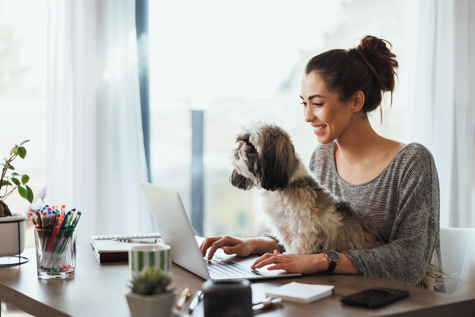 1. Poboljšana dobrobit zaposlenika: Zaposlenici su naveli da se osjećaju sretnije i opuštenije kada su psi prisutni. Jednostavan čin interakcije s kućnim ljubimcem može podići raspoloženje i potaknuti osjećaj pripadnosti, njegujući pozitivnu kulturu na radnom mjestu: "Toplina životinjskog tijela, tekstura krzna i sinkronizirano disanje nude duboki osjećaj uzemljenosti, pomažući ljudima da se ponovno povežu s pravilnim obrascem disanja i svojim tijelima. Bilo kroz maženje psa, maženje mačke ili jednostavno stalnu prisutnost životinje u blizini, te interakcije pružaju dubok, tjelesni način za samoumirivanje, izgradnju otpornosti i njegovanje emocionalnog iscjeljenja", rekao je dr. Kaur.