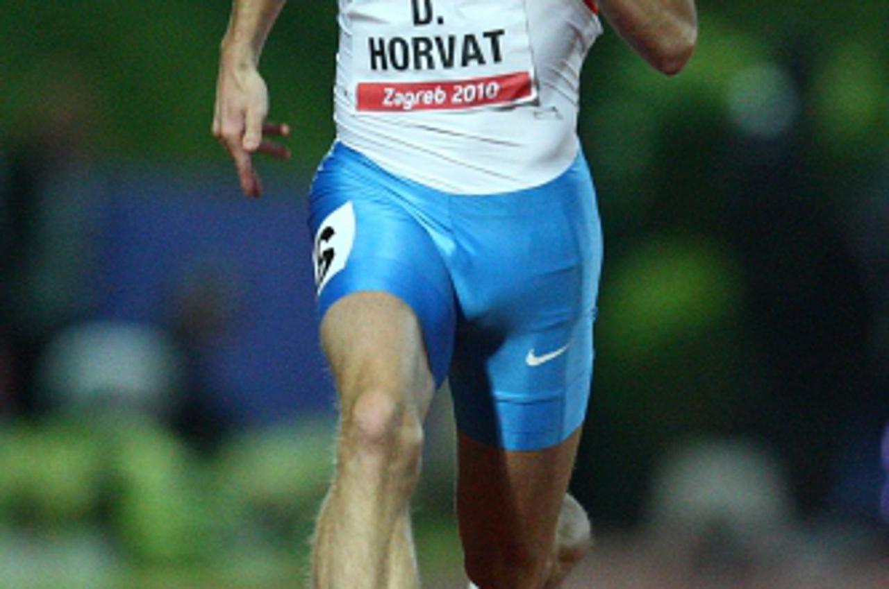 '01.09.2010., Sportski park Mladost, Zagreb - 60. jubilarni memorijal Borisa Hanzekovica, IAAF World Challenge Zagreb 2010. 100m, skupina B - Dario Horvat Photo: Igor Kralj/PIXSELL'