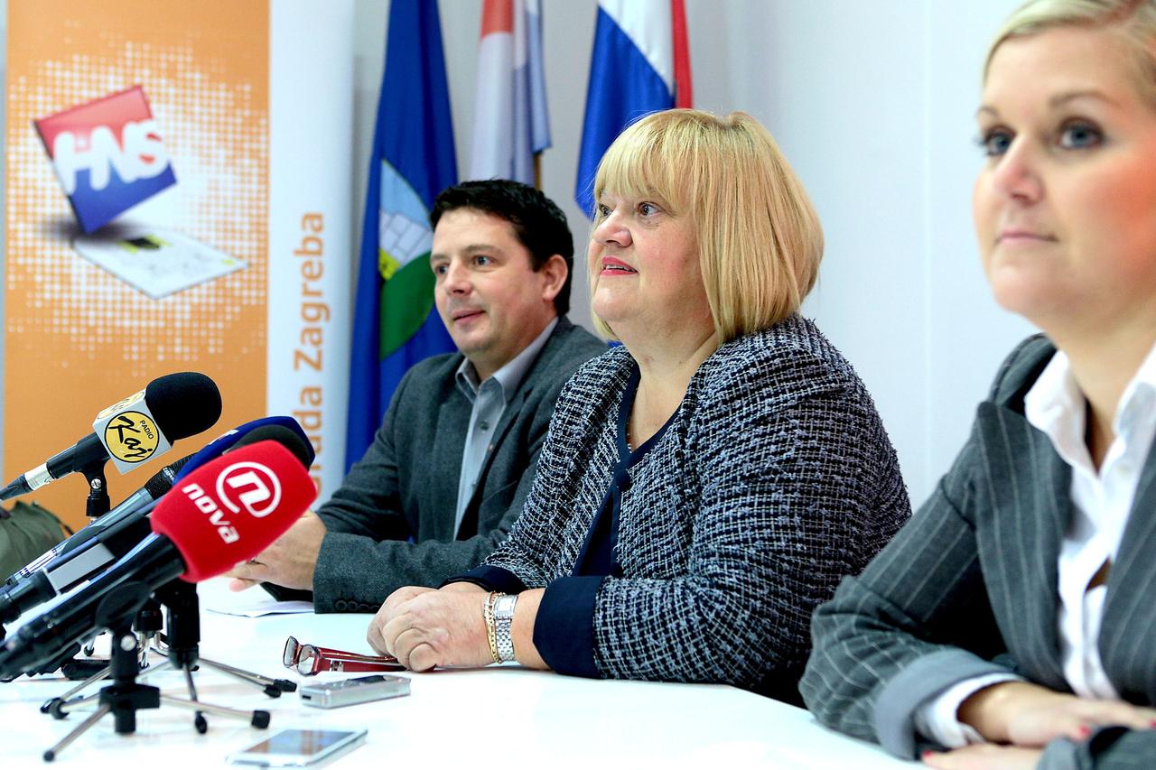 23.09.2014., Zagreb - Uoci sjednice Gradske skupstine u HNS-u je odrzana konferencija za medije. Photo: Patrik Macek/PIXSELL