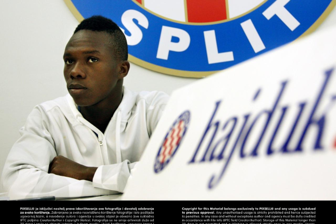 'SPECIJAL MAX 12.02.2013., Split - Jean Evrard Kouassi, nogometas NK Hajduka iz Obale Bjelokosti.  Photo: Ivana Ivanovic/PIXSELL'