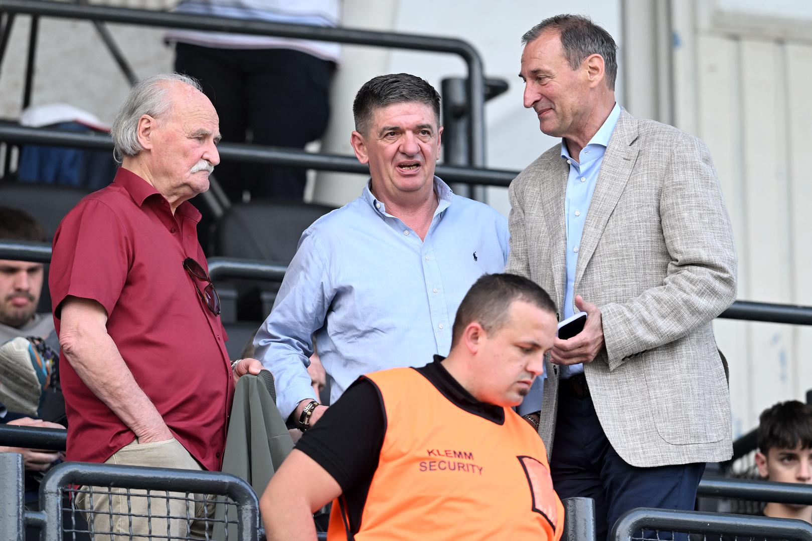 Legendarni trener Ilija Lončarević u društvu predsjednika Lokomotive, Božidara Šikića.