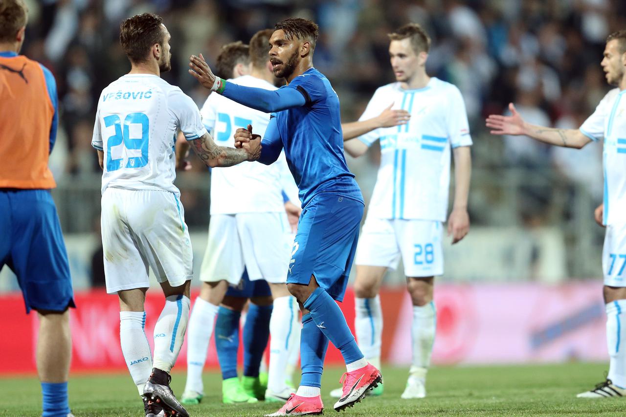 08.04.2017., stadion HNK Rijeka, Rijeka - MAXtv 1. HNL, 27. kolo, HNK Rijeka - GNK Dinamo. Marko Vesovic, Soudani. Photo: Sanjin Strukic/PIXSELL