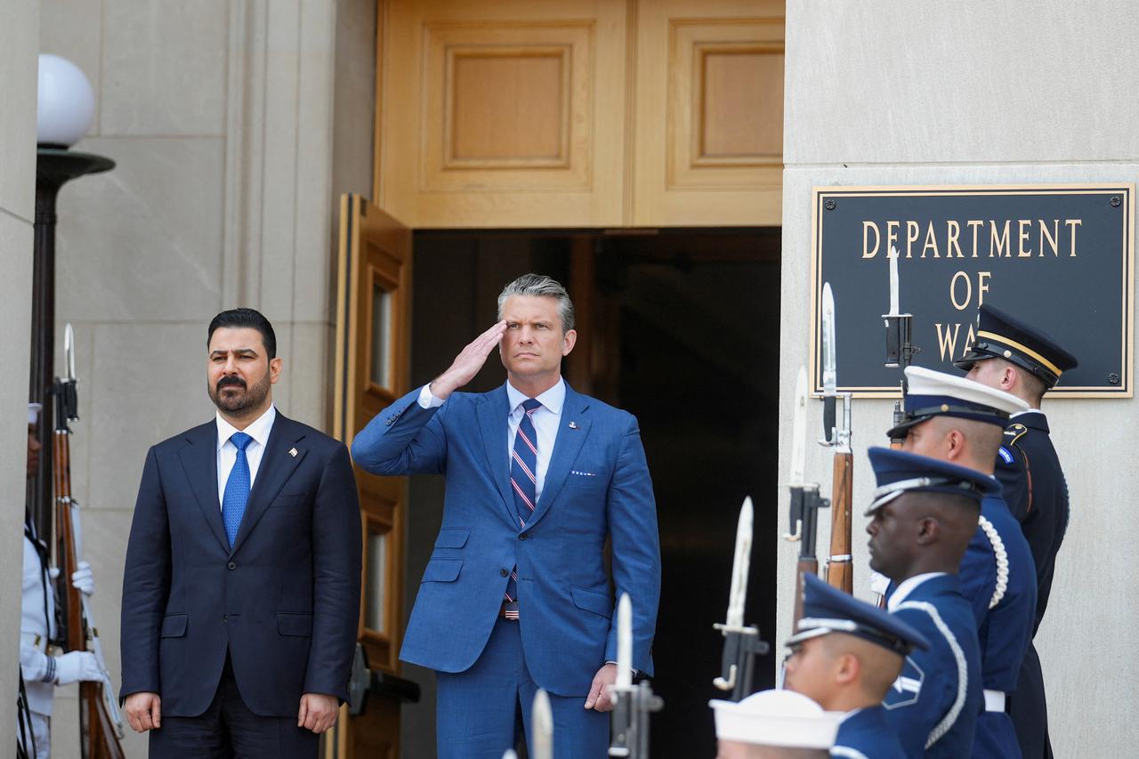 U.S. Defense Secretary Hegseth meets Iraqi PM Ali al-Zaidi at the Pentagon