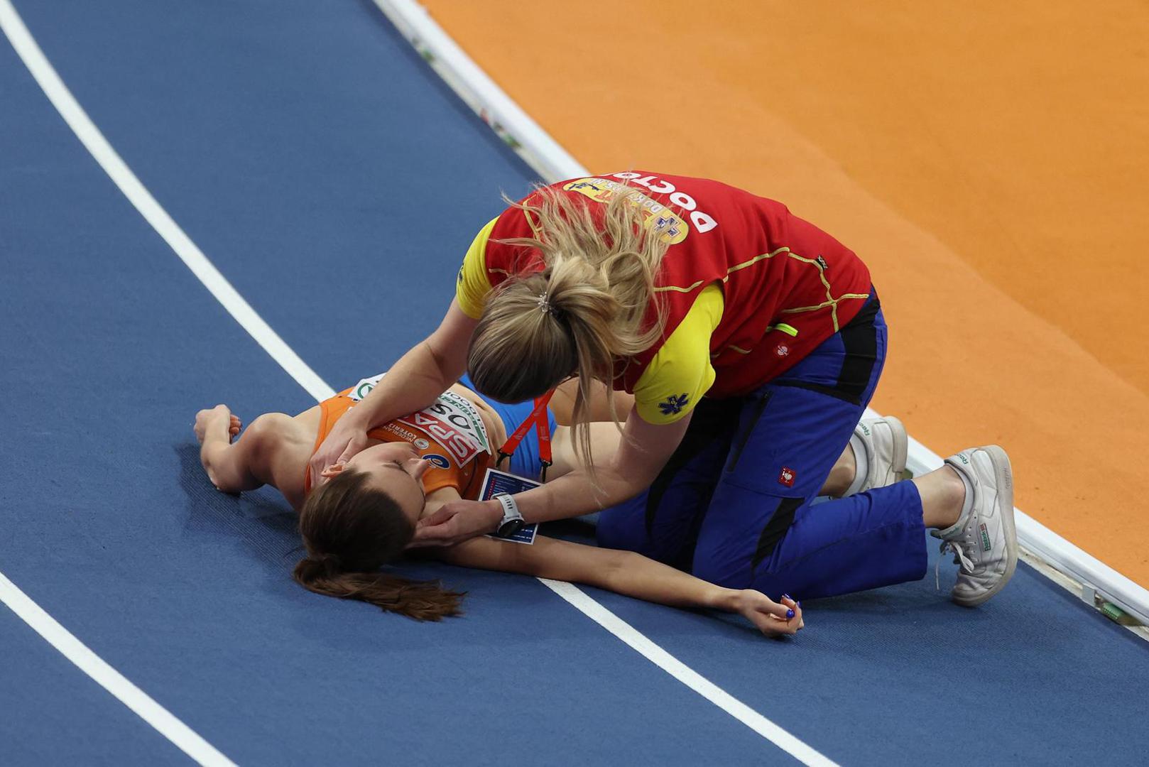 Bila je jedna od kandidatkinja za medalju u finalnoj utrci.