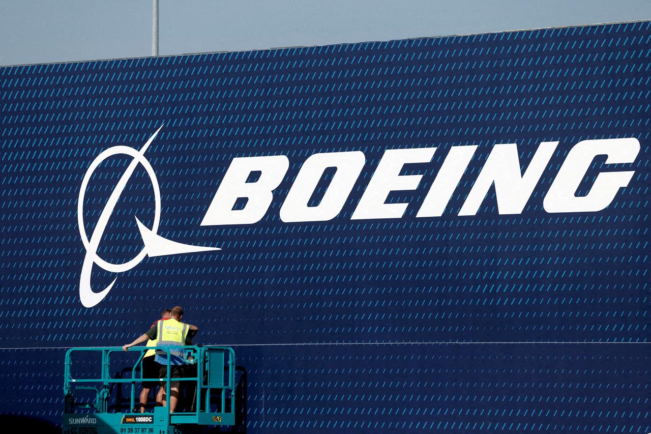FILE PHOTO: Boeing logo