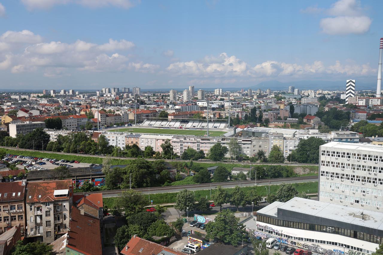 Zagreb: Pogled na stadion u Kranjčevićevoj ulici