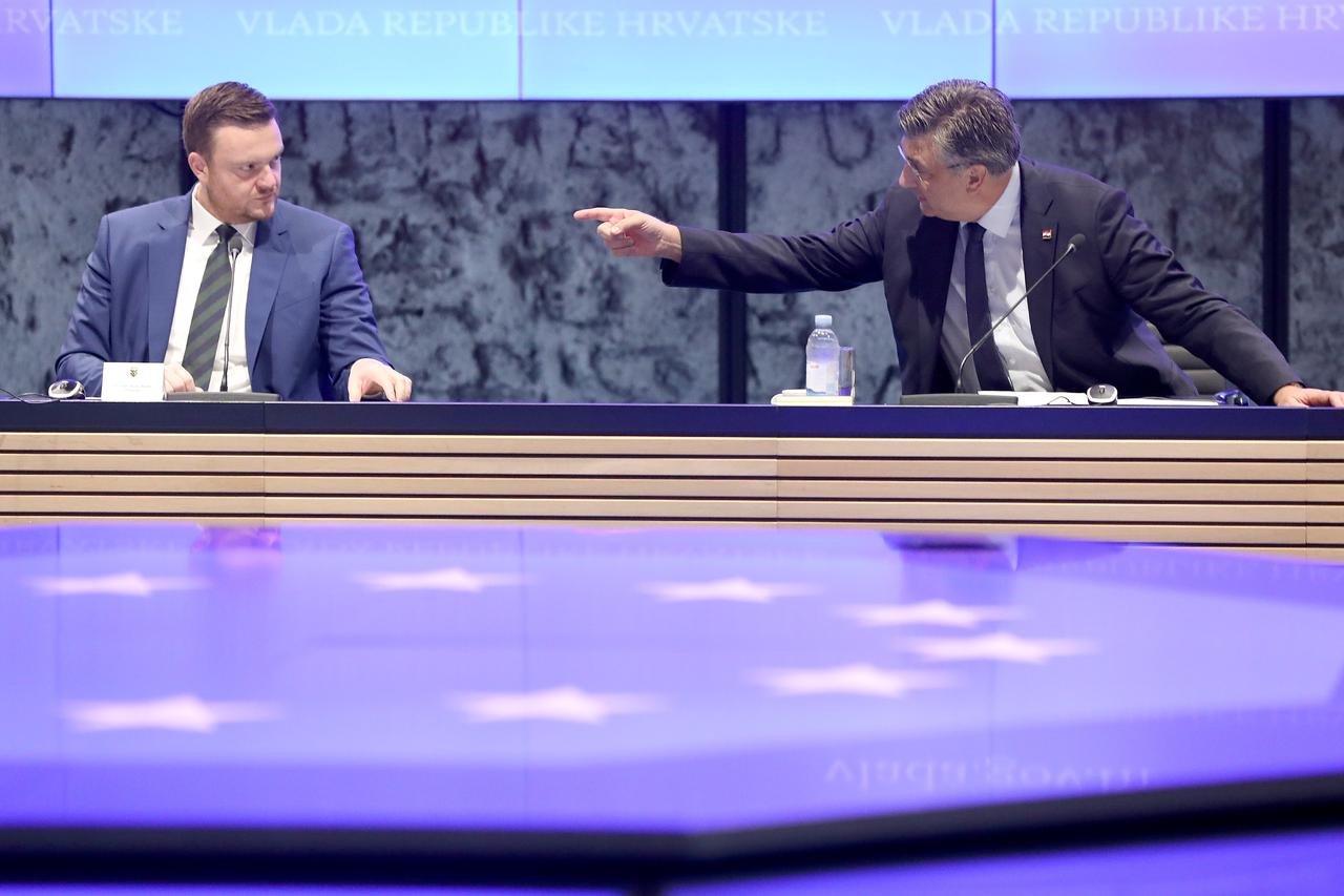 Razgovor između premijera i ministra Primorca uoči 16. sjednice Nacionalnog vijeća za uvođenje eura