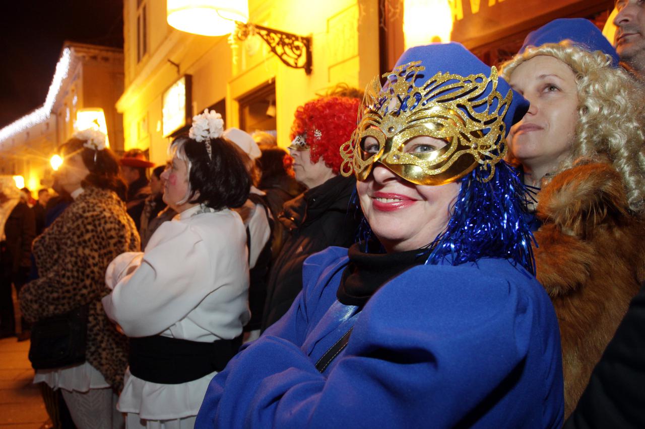 04.03.2014., Samobor -  Glavni trg, spaljivanje Princa Fasnika i zatvaranje 188. Samoborskog fasnika.  Photo: Goran Jakus/PIXSELL