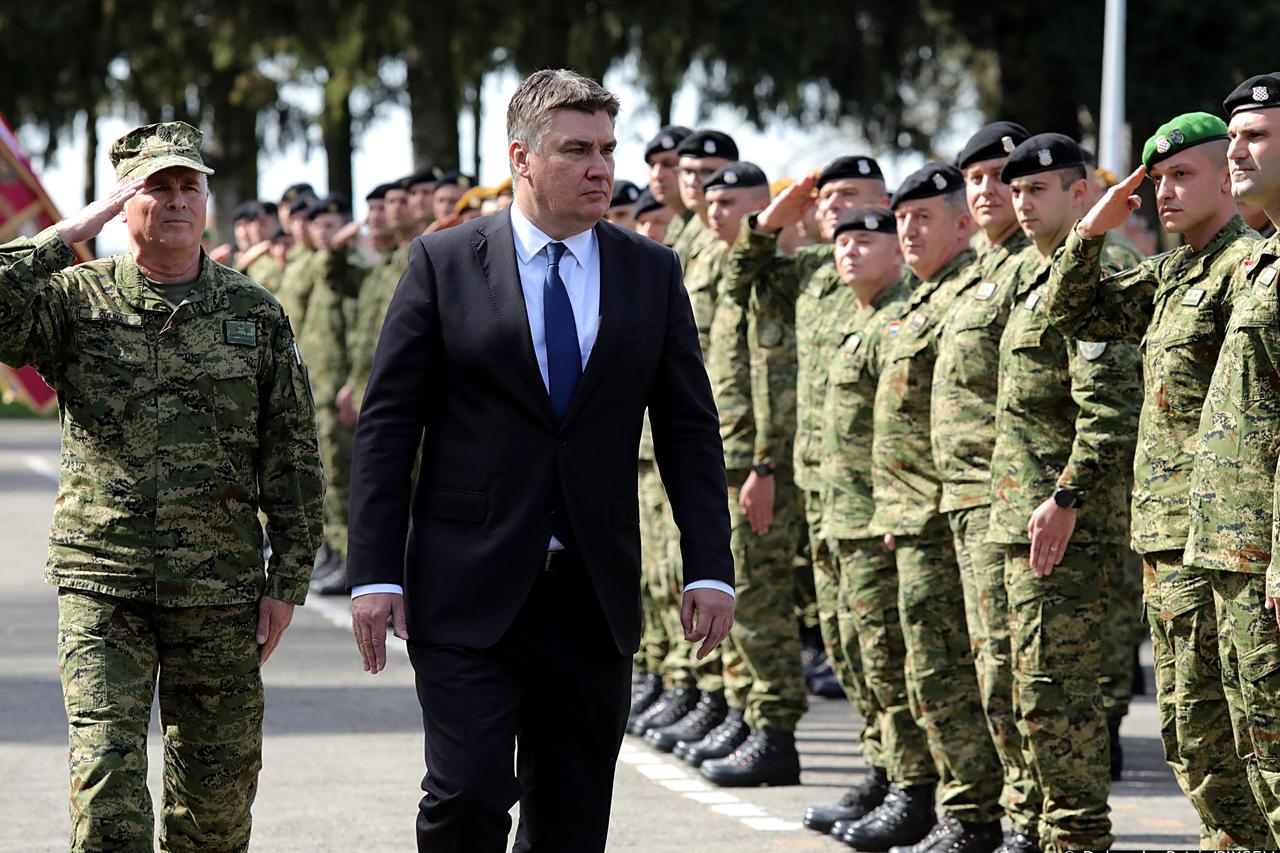 Vinkovci: Predsjednik Milanović na obilježavanju 16. obljetnice ustrojavanja Gardijske oklopno-mehanizirane brigade