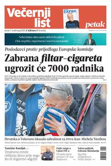 Večernji list naslovnica