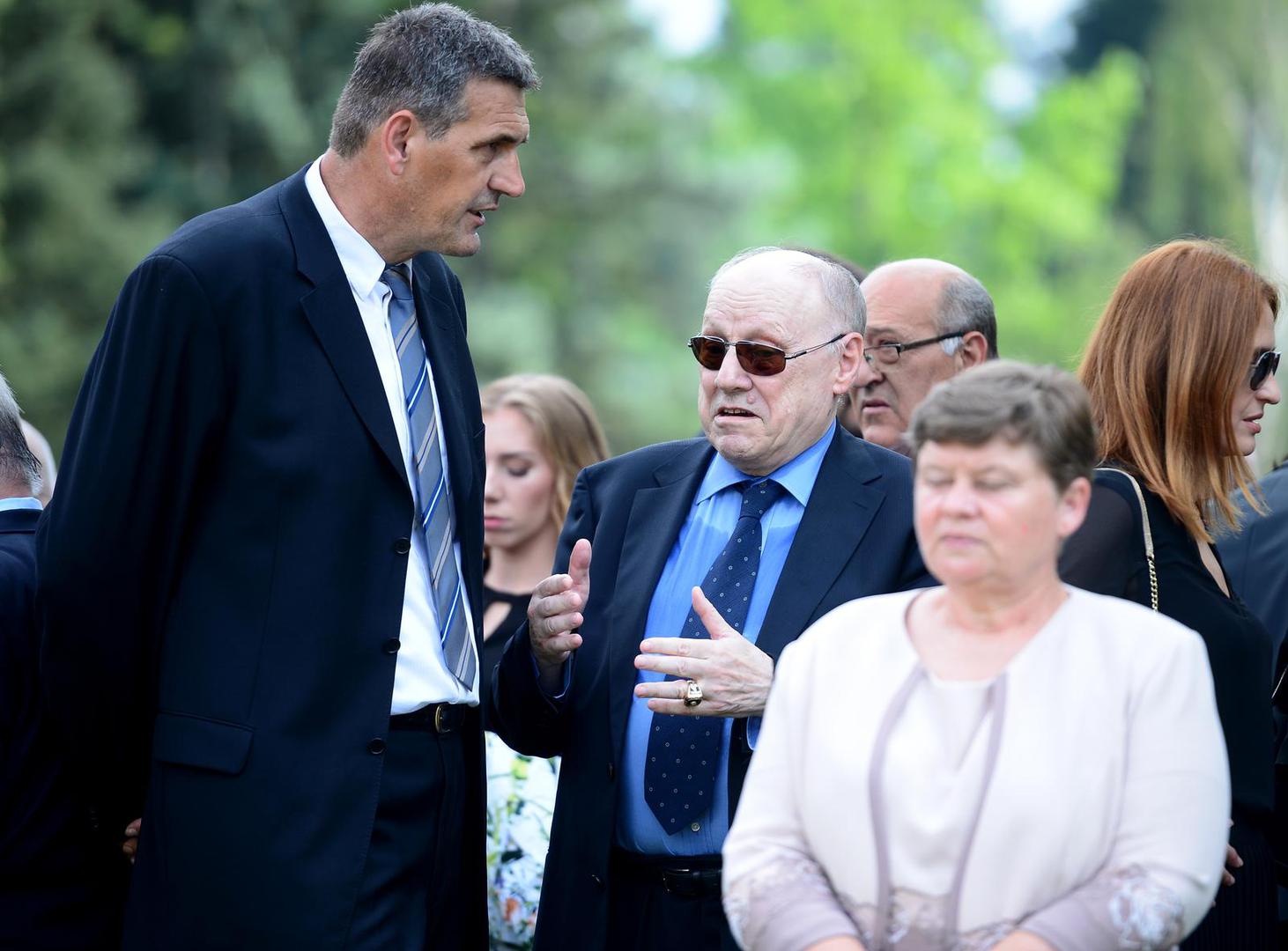 25.06.2016., Zagreb - Svecani prijem u prigodi obiljezavanja Dana drzavnosti Republike Hrvatske u Uredu predsjednice Republike Hrvatske.  Franjo Arapovic, Mirko Novosel .  rPhoto: Marko Prpic/PIXSELL