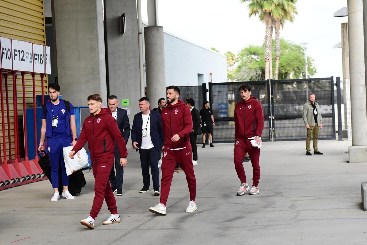 Dolazak hrvatske reprezentacije na stadion u Orlandu