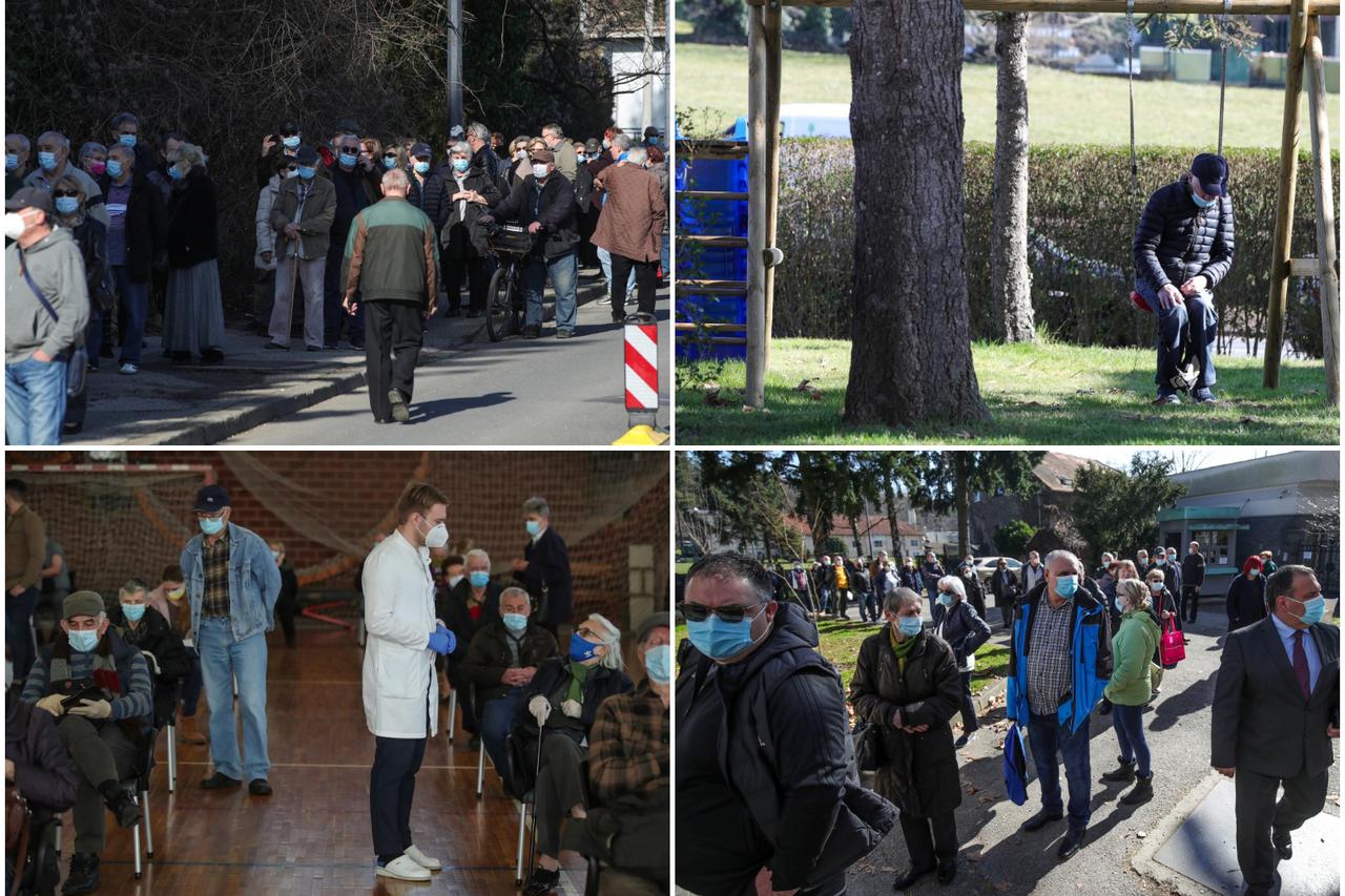 Gužve na cijepljenju u Zagrebu