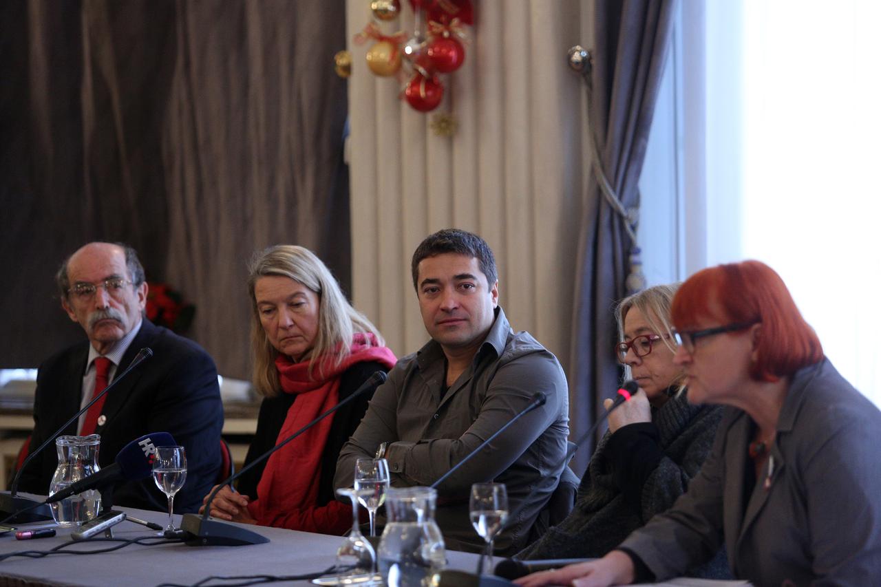 18.12.2016.,Zagreb - U Novinarskom domu odrzana je Osnivacka skupstina stranke Nova ljevica - stranka za demokratizaciju i odrzivi razvoj, ciji Inicijativni odbor cine intelektualci i aktivisti Rada Boric, Nadezda Cacinovic, Nikola Devcic, Dragan Markovin