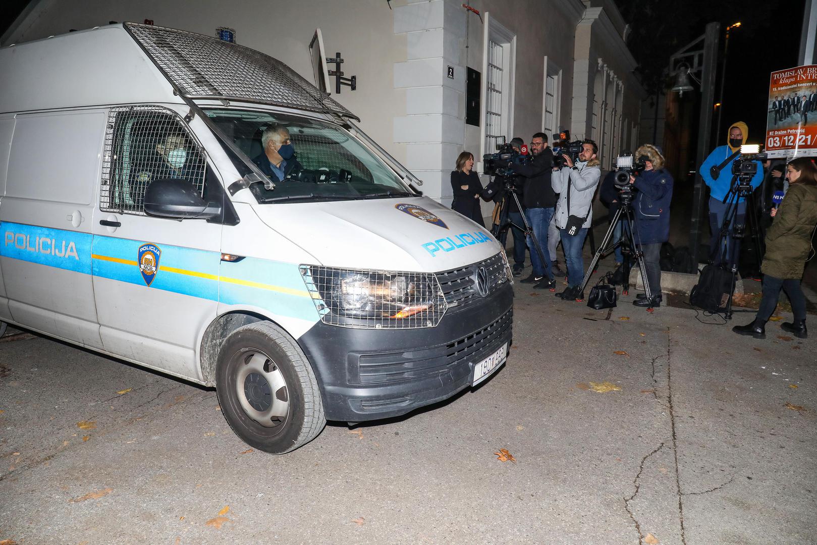 10.11.2021., Zagreb - Policija dovodi bivsu ministricu Gabrijelu Zalac na Opcinski kazneni sud u Ilici.