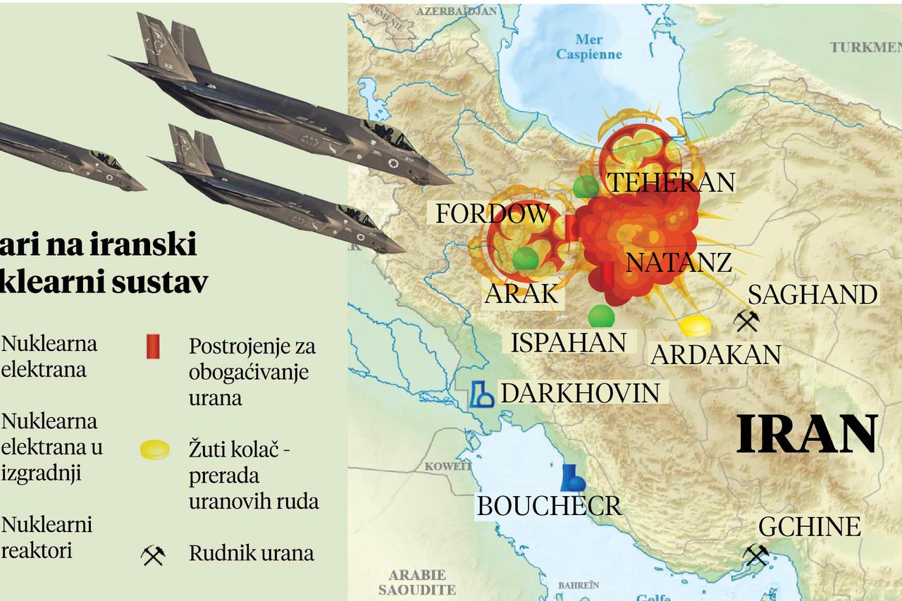 Izrael Iran mapa