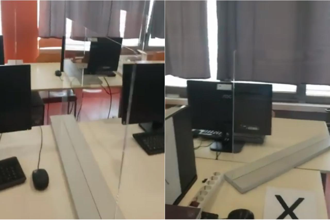 Pleksiglas pregrade u zadarskoj školi