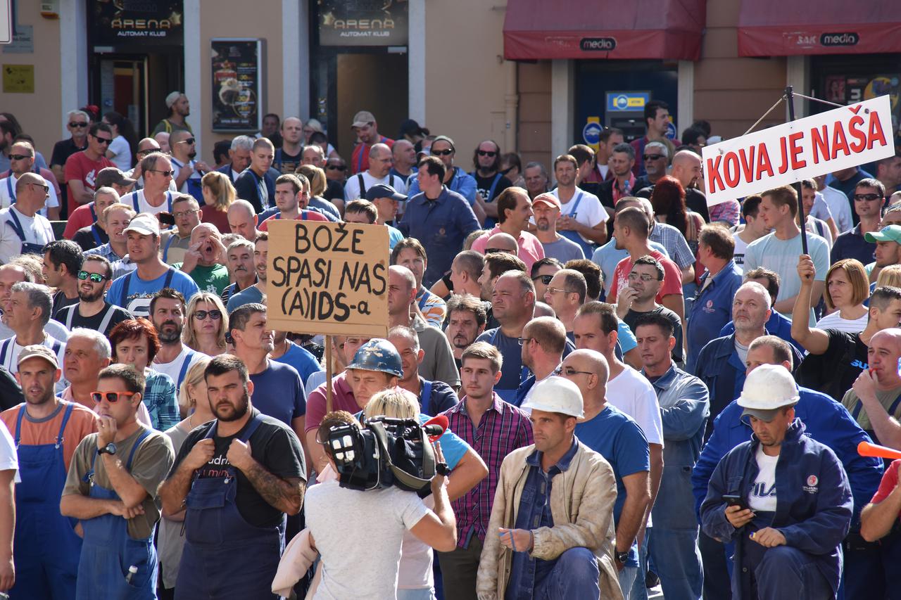 Pula: prosvjed radnika Uljanika