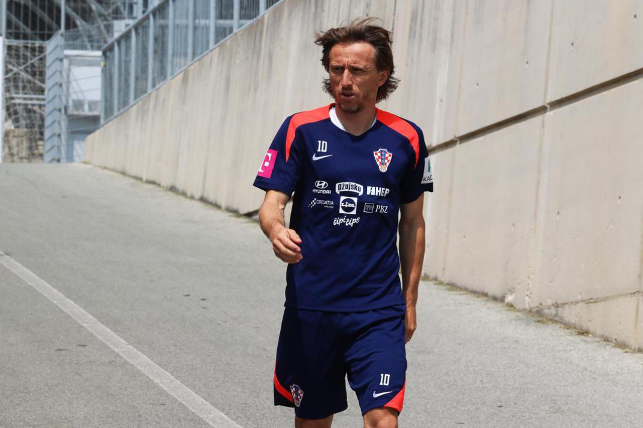 Rijeka: Trening Hrvatske nogometne reprezentacije