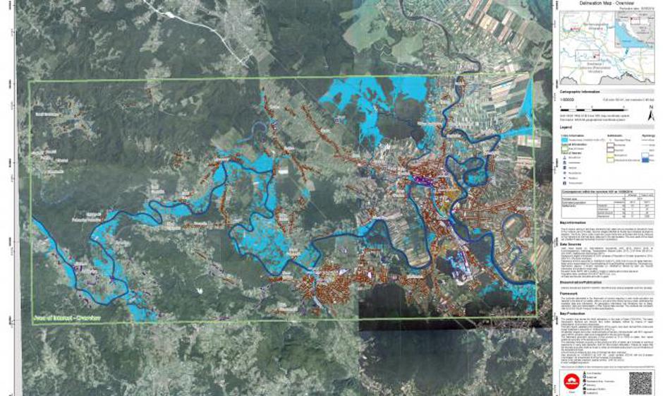 poplava,satelitska snimka,Copernicus