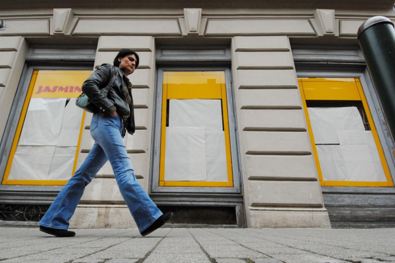 '04.05.2010., Kukuljeviceva ulica, Varazdin, - U centru grada sve je vise praznih poslovnih prostora Photo: Marko Jurinec/PIXSELL'