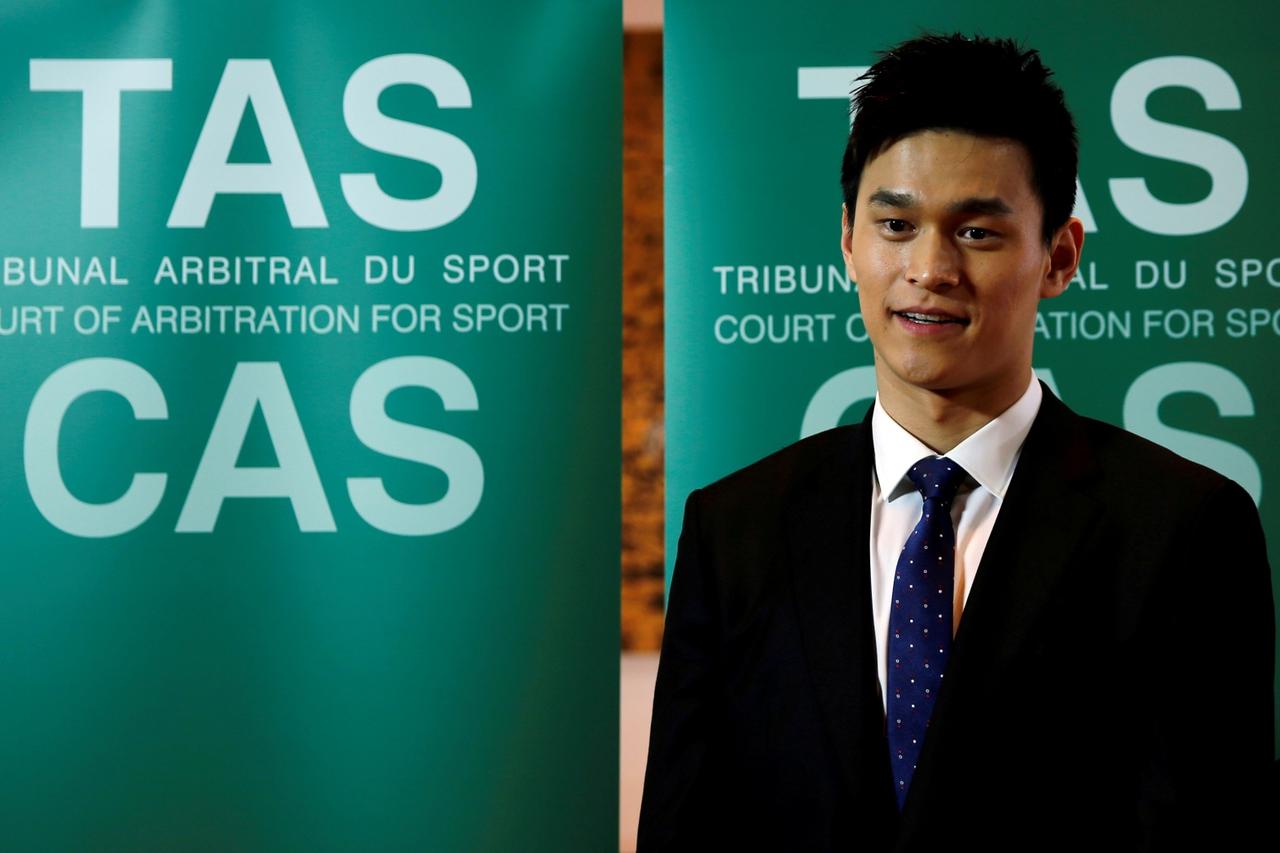 FILE PHOTO: CAS public hearing of WADA appeal against Chinese swimmer Sun Yang and FINA in Montreux