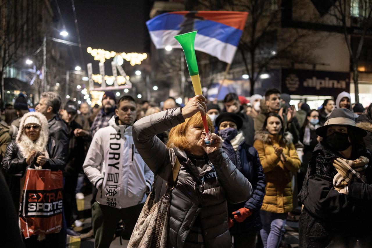 Serbian environmental activists protest new expropriation law