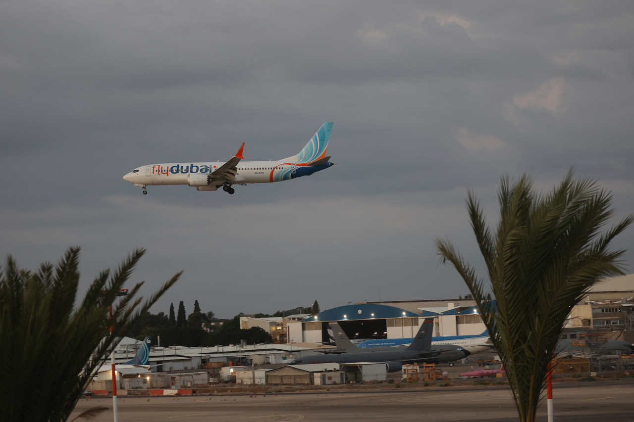 Flydubai passengers arrive in Israel