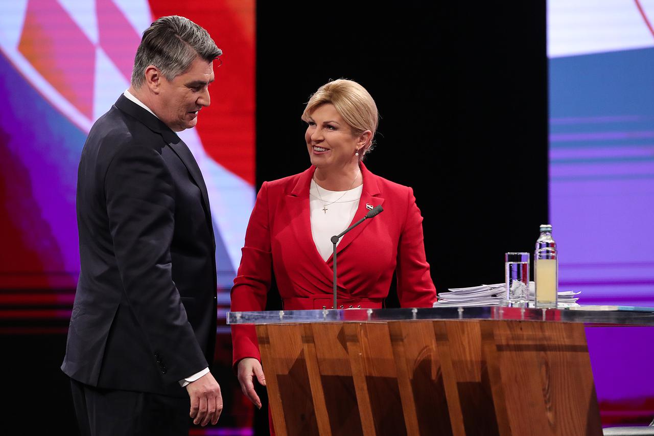 Sučeljavanje Kolinde Grabar-Kitarović i Zorana Milanovića na HRT-u